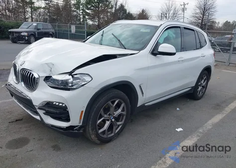 2021 BMW X3 Sdrive30I z USA, uszkodzony, nr VIN 5UXTY3C09M9H24775